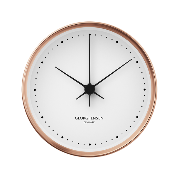 KOPPEL 22 cm wall clock, copper with white dial