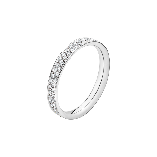 Magic white gold and pave-set diamond ring | Georg Jensen