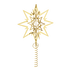 STAR for the Christmas tree, large, gold plated