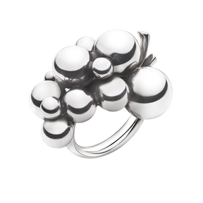 MOONLIGHT GRAPES ring - sterling silver, large
