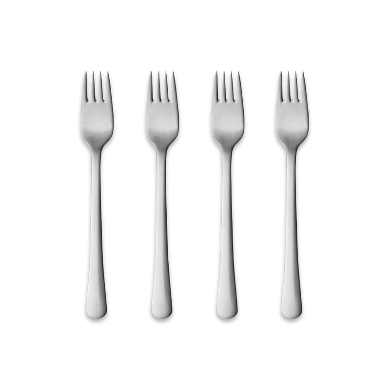 コペンハーゲン Copenhagen ケーキフォーク ギフトボックス 4 本 マットステンレススティール I Georg Jensen
