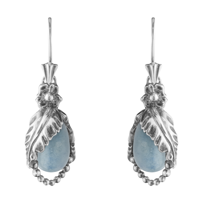 HERITAGE Earrings 2023, blue quartz