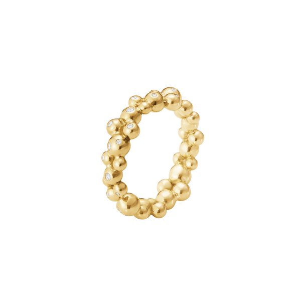 ムーンライト グレープ (MOONLIGHT GRAPES) バンドリング 18Kゴールド＆ダイヤモンド製