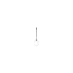 DEW DROP vedhæng - sterlingsølv med bjergkrystal og brillantslebne diamanter