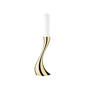 COBRA floor candleholder, small, gold plated