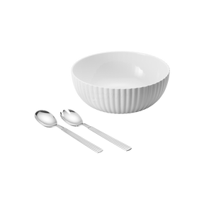 BERNADOTTE-set: Salladsskål och serveringsbestick – originaldesign och design inspirerad av Sigvard Bernadotte BERNADOTTE-set: Salladsskål och serveringsbestick – originaldesign och design inspirerad av Sigvard Bernadotte