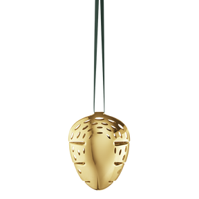 2018 Holiday Ornament Pinecone - gold plated