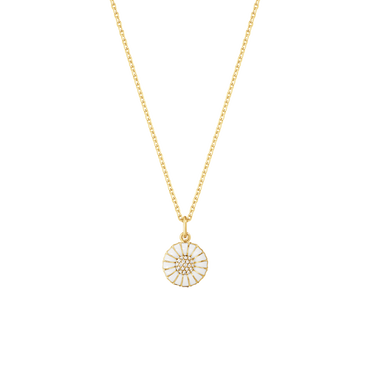 Daisy gold plated pendant with diamonds Georg Jensen