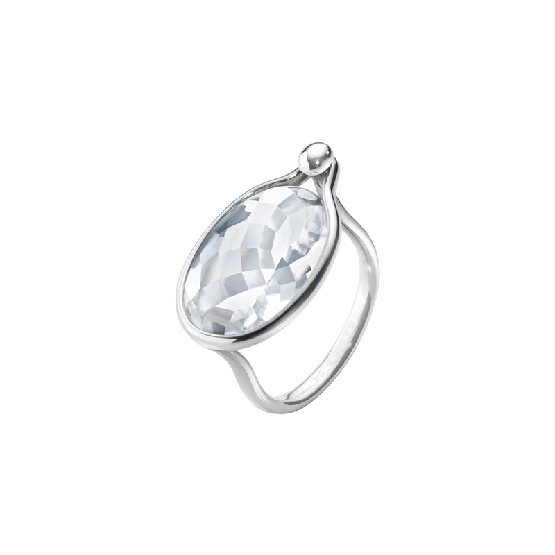 Savannah Large Silver Ring With Rock Crystal Georg Jensen Shop with afterpay on eligible items. savannah large ring