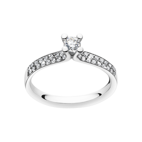 Magic 18kt. white gold ring with brilliant cut diamonds