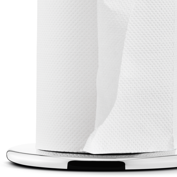 ALFREDO modern kitchen roll holder in polished stainless steel