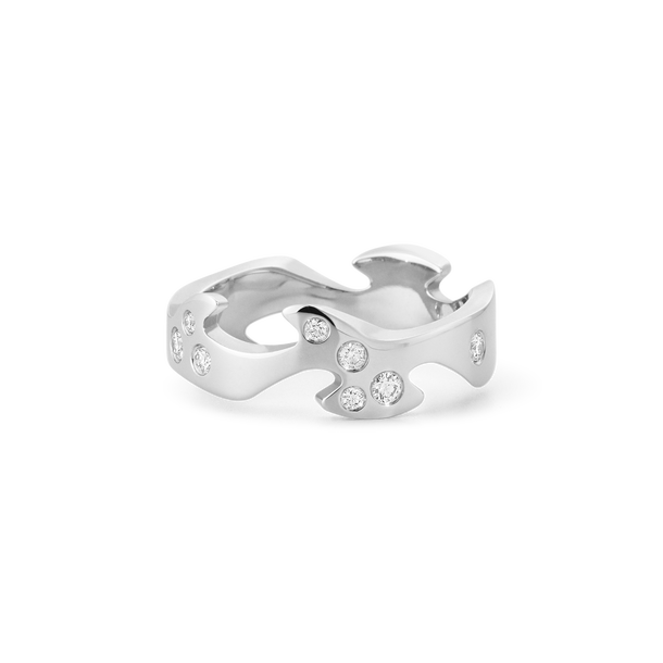 専用JJ317★高級 スフェーン1.18ct D K14WG リング ソ付 FUSION リング センターパーツ（K18ホワイトゴールド