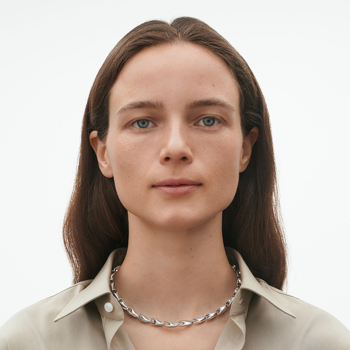 「くま品」ジョージジェンセン　リフレクト　シルバー ネックレス　45センチ ジョージジェンセンリフレクト(Georg Jensen Reflect