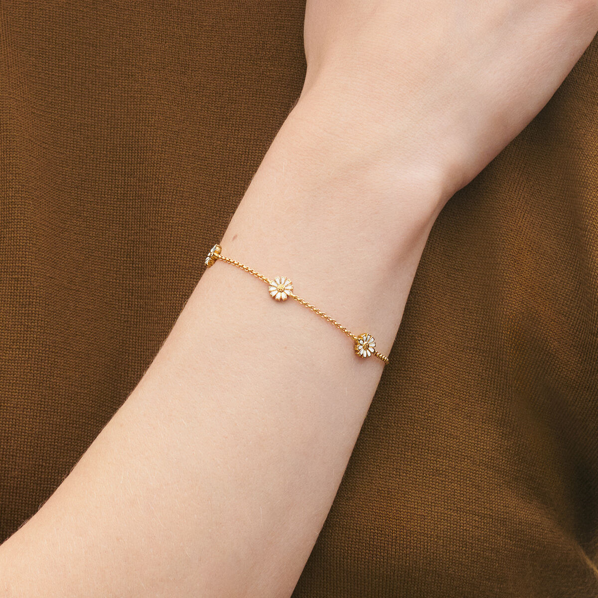 デイジー (DAISY) ブレスレット - スターリングシルバー 18Kゴールド