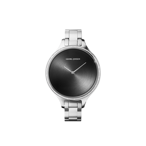 CONCAVE - 39mm / 1.54in, Quartz, Black Dial, Diamond Bezel, Bracelet CONCAVE - 39mm / 1.54in, Quartz, Black Dial, Diamond Bezel, Bracelet