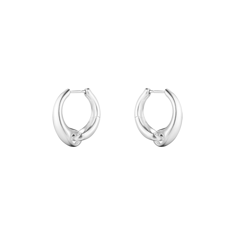 REFLECT Earhoops large in sterling silver