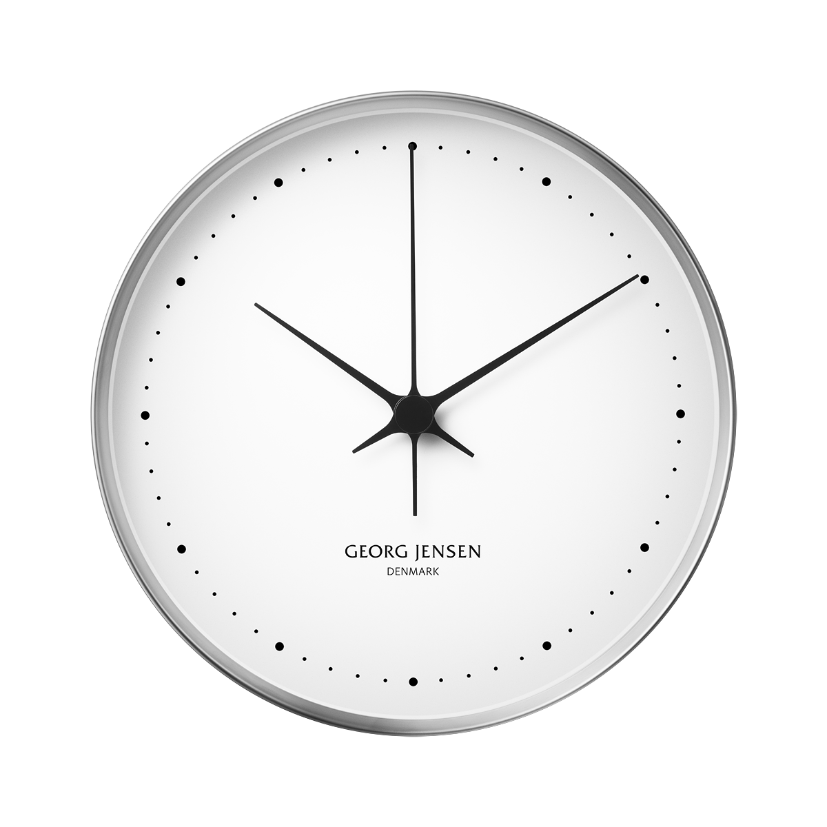 KOPPEL wall clock in stainless steel, 30cm Jensen