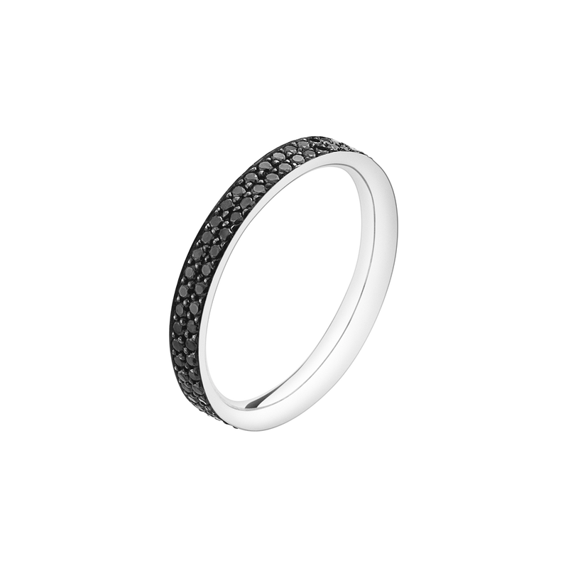 Magic 18 Kt Weissgold Ring Mit Schwarze Diamanten Georg Jensen