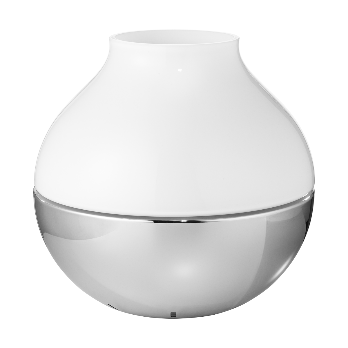 KOPPEL hurricane modern glass and stainless steel candle holder