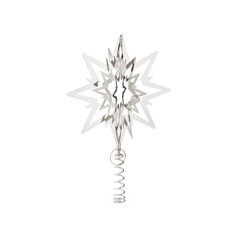 クリスマスツリー スター M パラジウムメッキ仕上げ I Georg Jensen