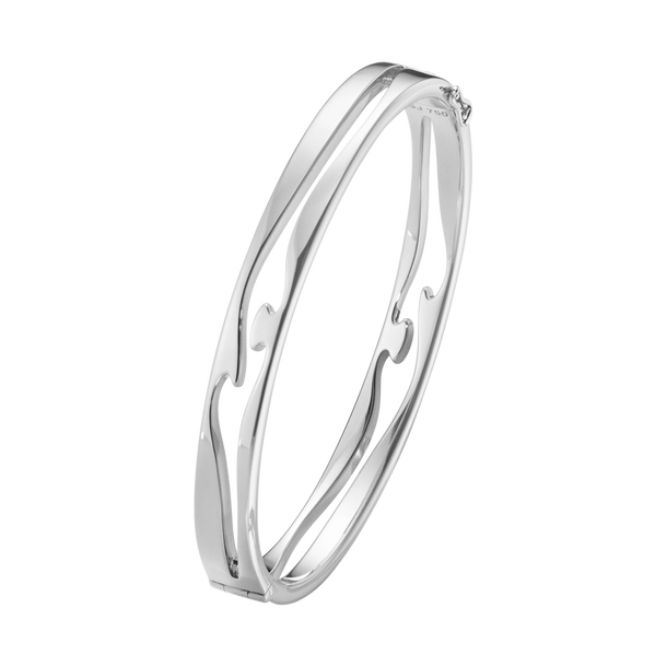 FUSION Open Bangle in 18 karat white gold