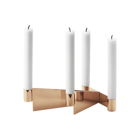 URKIOLA 烛台，不锈钢和 PVD