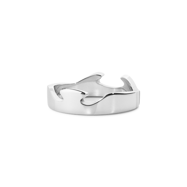 Fusion white gold end ring for women | Georg Jensen