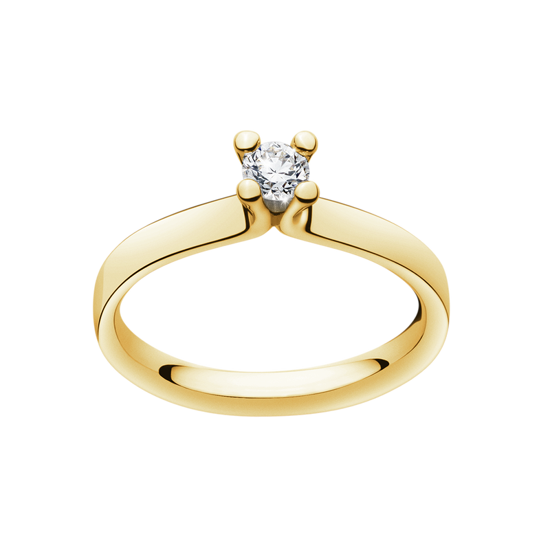 Magic 18kt Yellow Gold Ring With 0 20ct Diamond Georg Jensen