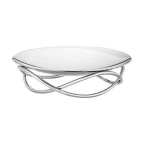 GLOW dish, large, stainless steel