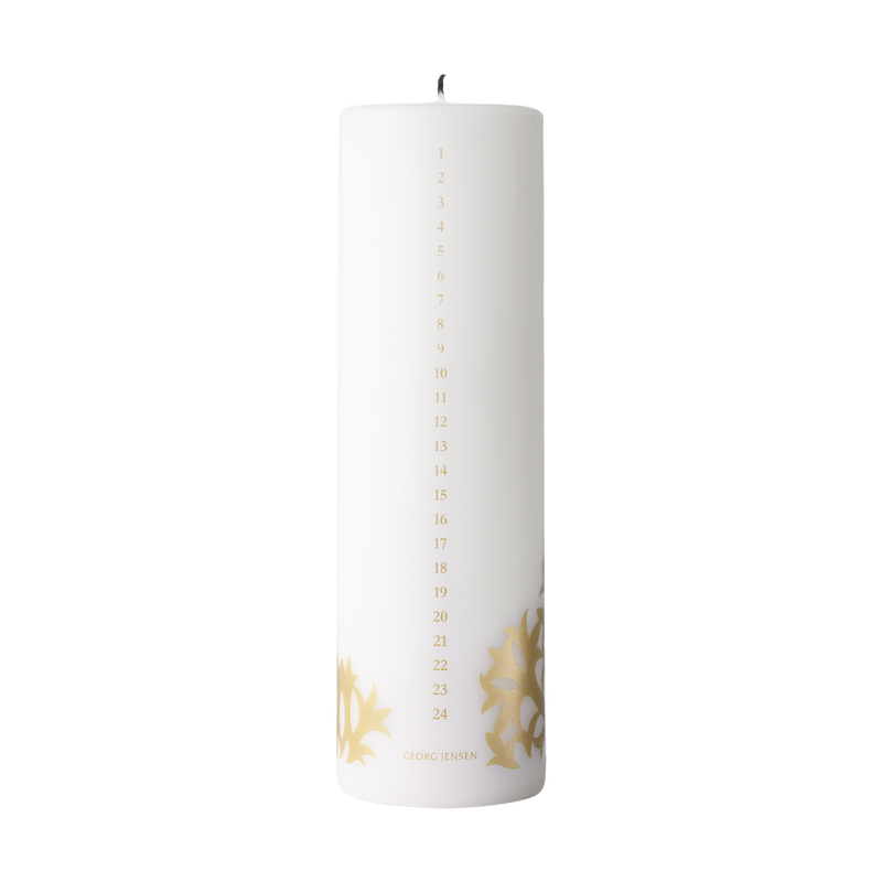2020 Classic Christmas Calendar Candle Gold