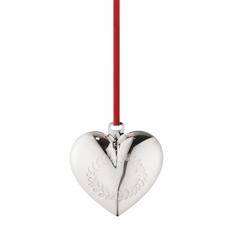 16 クリスマスハート パラジウムメッキ仕上げ I Georg Jensen