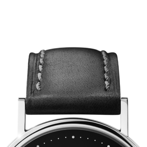 KOPPEL rem -  32 mm, sort læder S