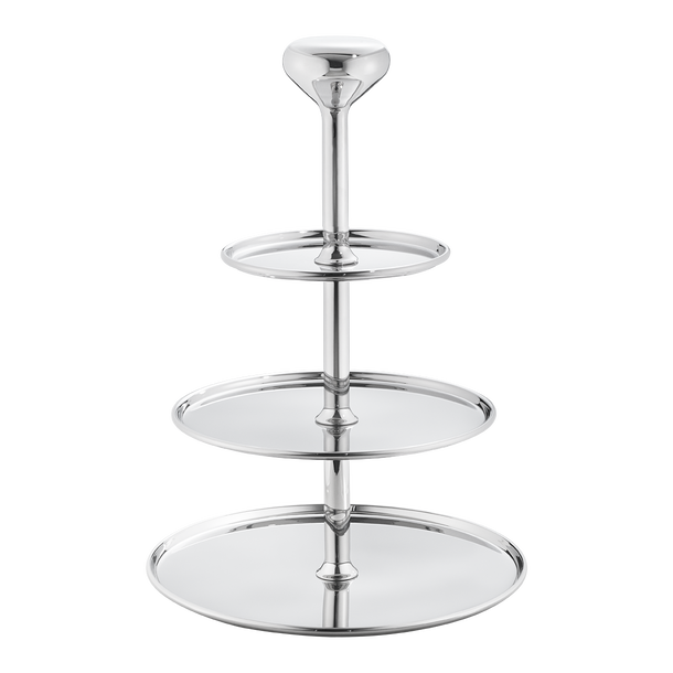 Alfredo stainless steel 3 tier cake stand | Georg Jensen