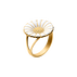 DAISY ring - forgyldt sterlingsølv med emalje