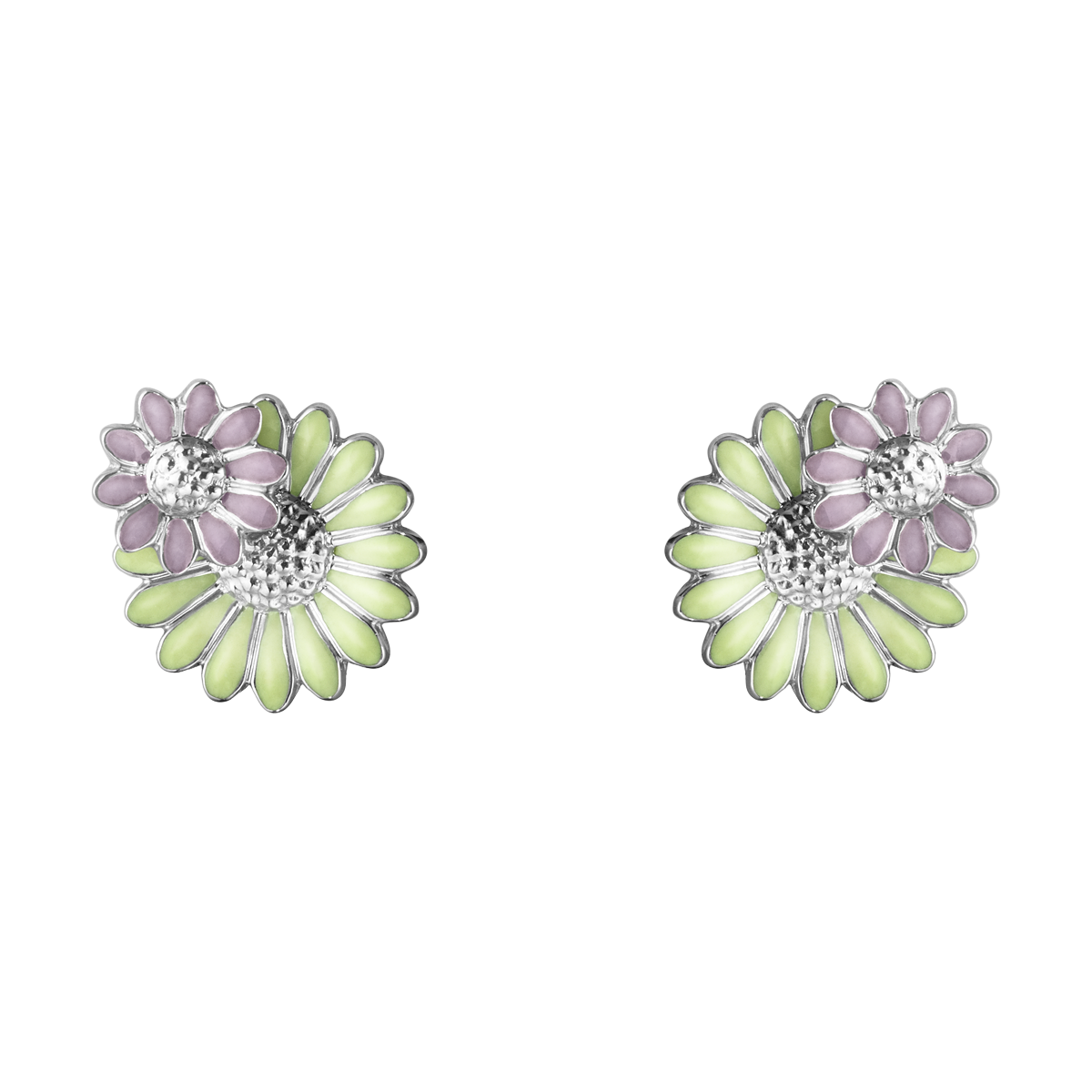 Green daisy earrings Clearance