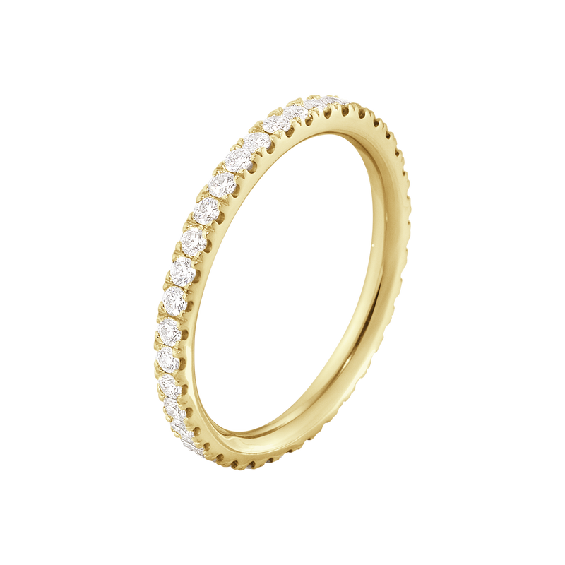 AURORA ring - 18 kt. yellow gold with brilliant cut diamonds