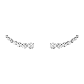 AURORA Ohrringe - 18 kt Weißgold mit Diamanten in Brillantschliff