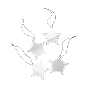 CLASSIC CHRISTMAS Star Reusable Gift Tag, 4 pcs. CLASSIC CHRISTMAS Star Reusable Gift Tag, 4 pcs.