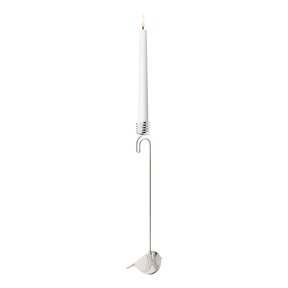 2018 Candleholder Winter Bird - palladium plated