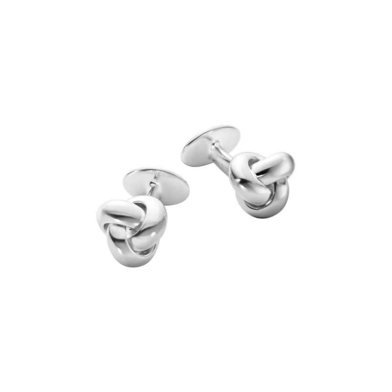 Mens sterling silver knot cufflinks Georg Jensen