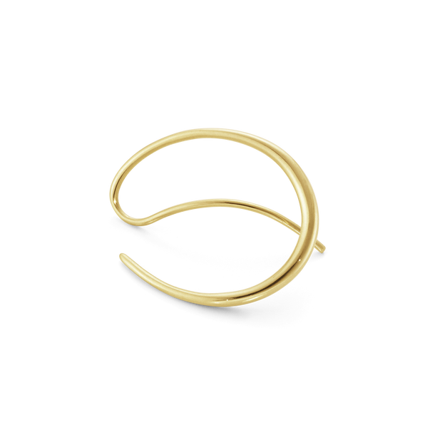 OFFSPRING earhoop, contemporary but classic gold hoop earring OFFSPRING earhoop, contemporary but classic gold hoop earring