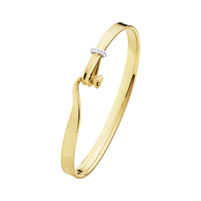 TORUN armring – 18 k gult guld med briljanter