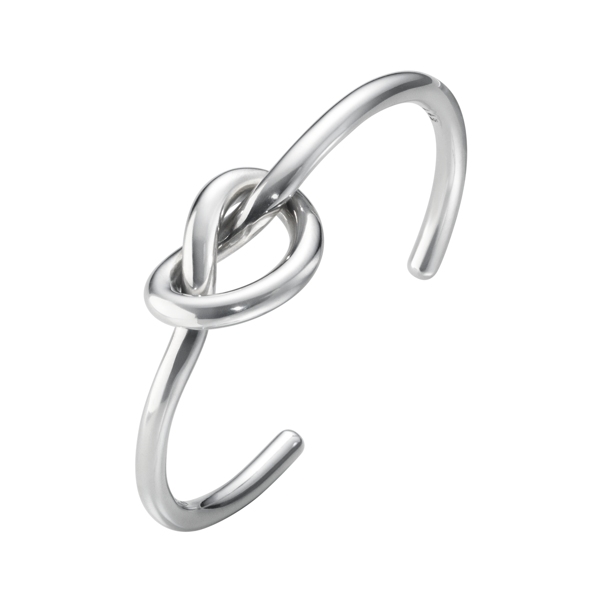 love knot bangle bracelet sterling silver