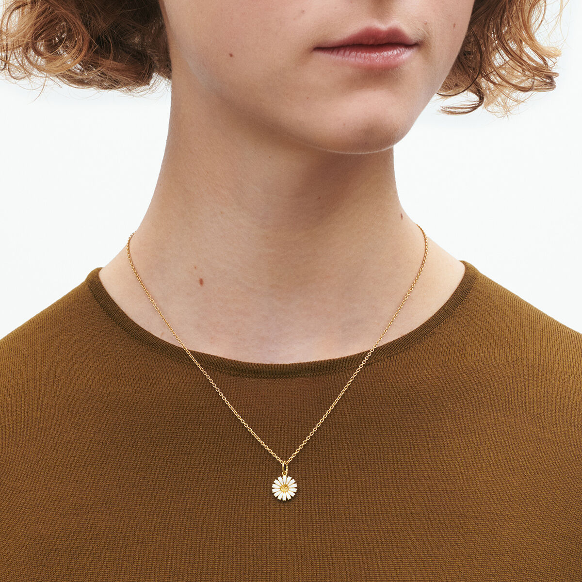 デイジー (DAISY)ペンダント - スターリングシルバー 18Kゴールド