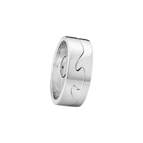 Fusion exclusive white gold 2 piece ring | Georg Jensen