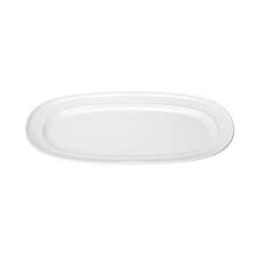 KOPPEL serveringsfat, ovalt, i vitt porslin KOPPEL serveringsfat, ovalt, i vitt porslin