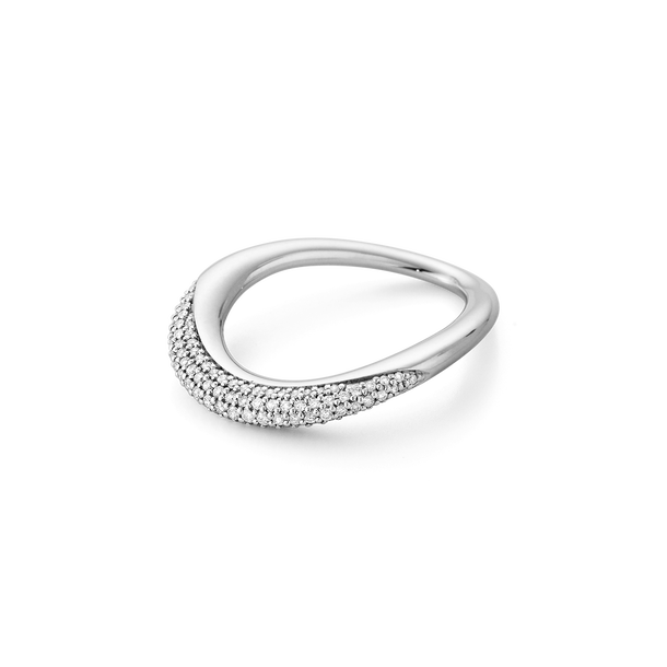 Offspring sterling silver with diamonds ring combination | Georg