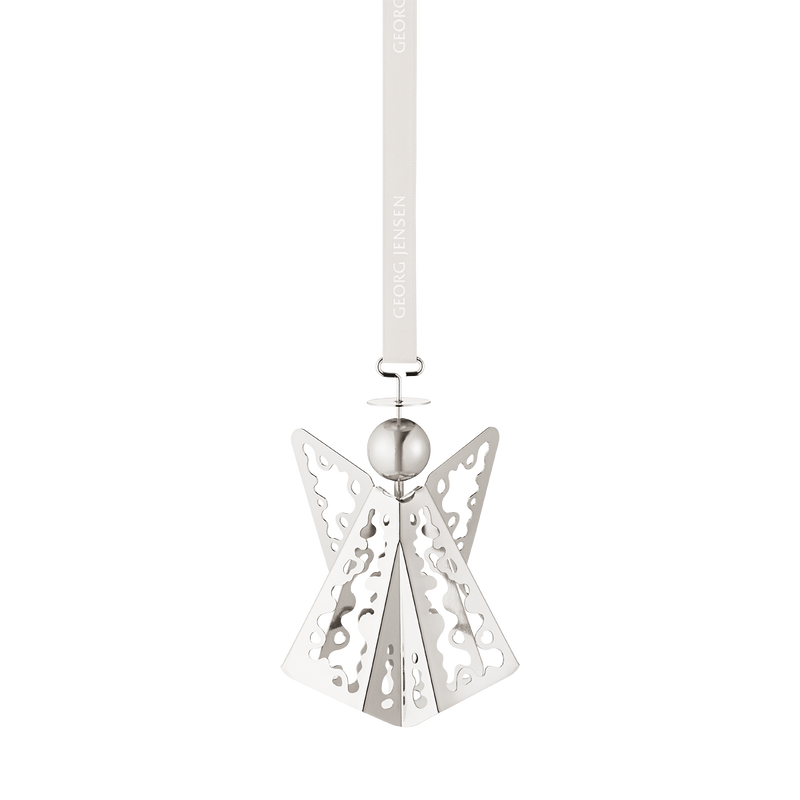 Will Iowa Have A White Christmas 2022 2022 Christmas Mobile, Lace Angel, in Palladium plated brass