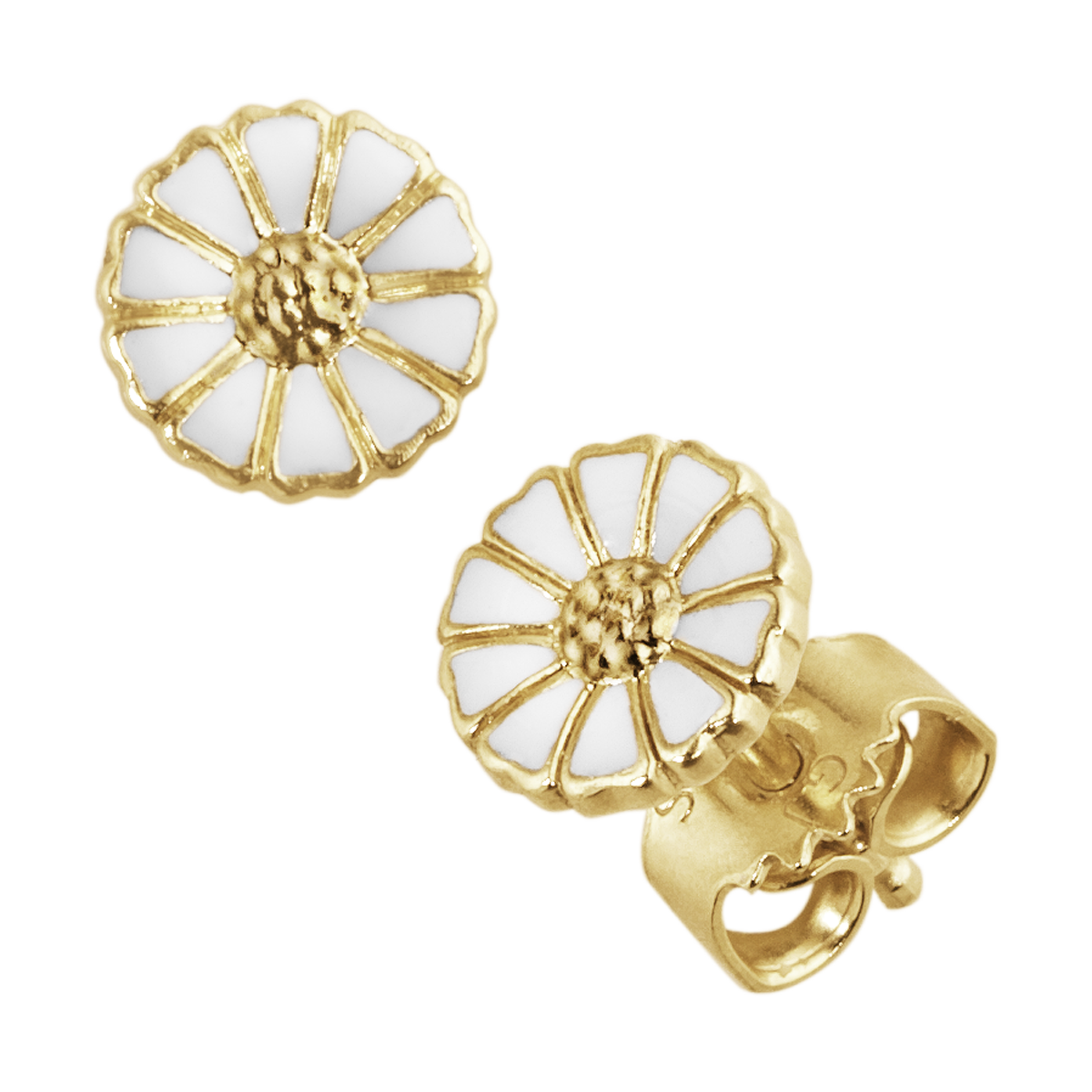 DAISY earrings in gold plated sterling silver