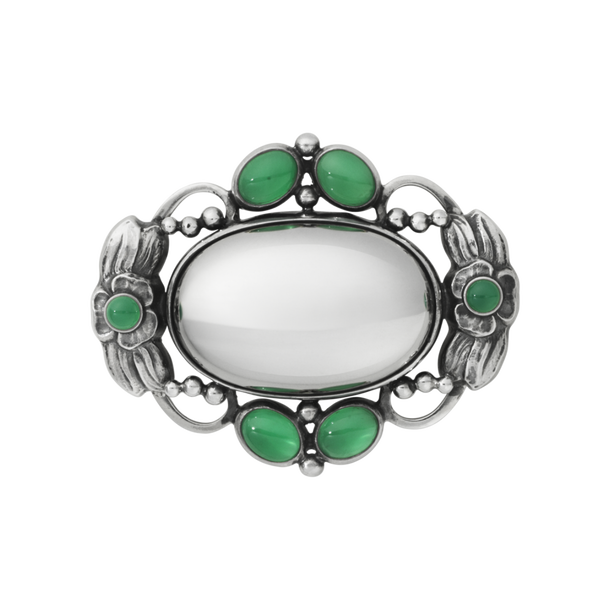 ジョージジェンセン 91 フラワーモチーフ ブローチ GEORG JENSEN